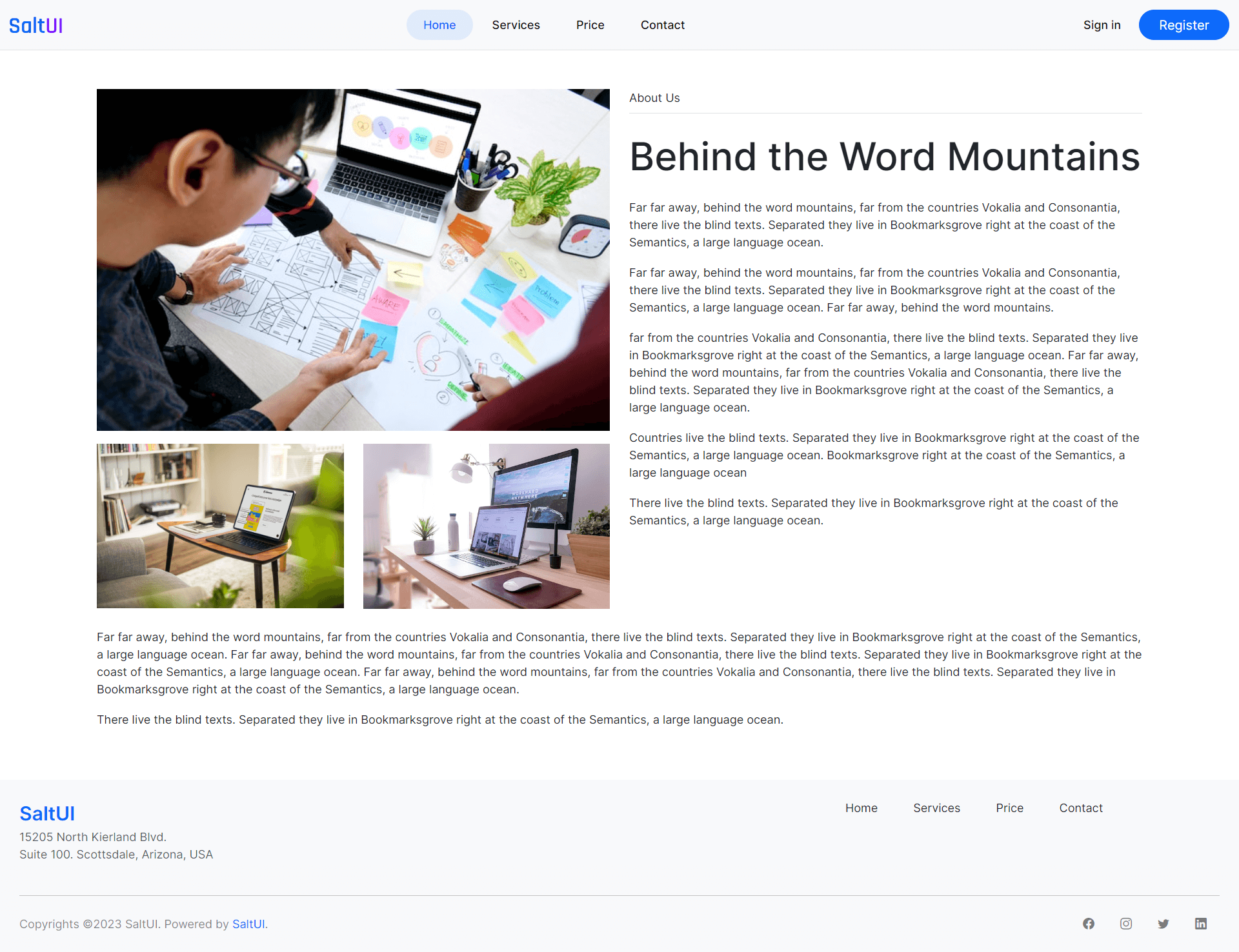 About us page - 1
